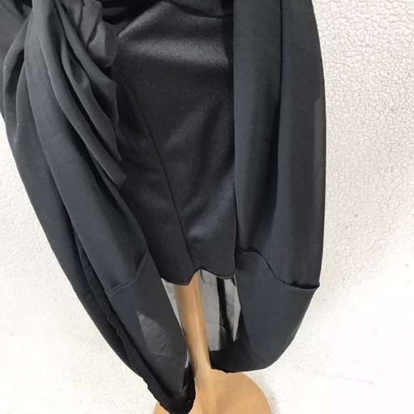 White Crow Women's M Faux Leather Bodice Maxi Dress - Picture 6 of 7